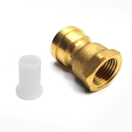 Thrifco Plumbing Lf812f 1/2 X 1/2 Push-Fit Female Adapter 6625033